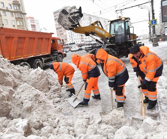 Уборка снега в Учалах и  Республике Башкортостан